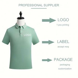 Design New Arrival Men Polo Shirt Men 60% Cotton + 35% Lyocell Cotton Unisex Mens Polo-shirt High Quality Custom Logo - Product Image 5