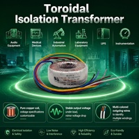 Transformador Toroidal Personalizado de 12-0-12v 24 0 24 5amp 50hz para UPS, Amplificador de Audio, Inversor