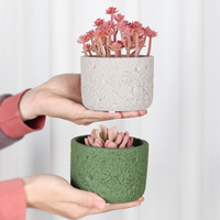 Pot de fleur créatif en céramique volcanique, bassin suspendu à texture naturelle, ornement d'aromathérapie, nouvelles idées de produits 2024