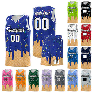 कस्टम बास्केटबॉल जर्सी और शॉर्ट्स वयस्कों और युवा वेफ़ल पैटर्न के लिए कम पैनल प्रतिवर्ती टीम खेल वर्दी - Product Image 2