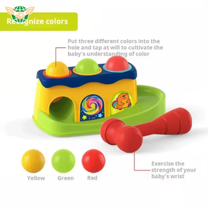 Enfant en bas âge balle battant infantile en plastique marteau balle jeu frappe jouet balle goutte jouets éducatifs - Product Image 4
