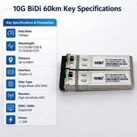 Module transceiver optique 10G SFP+ BiDi : Économisez sur la fibre, longue portée, remplacement direct, Plug and Play pour mise à niveau duplex