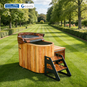 Excellent Vendeur – Unités Combinées Sauna et <span class=keywords><strong>Bain</strong></span> Froid en Cèdre Rouge pour Usage Domestique – Baril de <span class=keywords><strong>Bain</strong></span> Froid avec Refroidisseur - Product Image 1