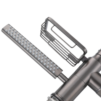 Robinet de cuisine commercial moderne classique en acier inoxydable 304 avec douchette extractible, monocommande, monotrou, eau chaude et froide