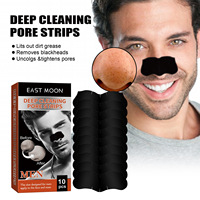 East Moon 10 pièces Bandes nettoyantes profondes pour hommes, élimination des points noirs, débouchage des pores, patchs resserrants pour le nez