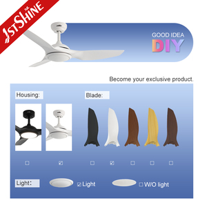Ventilateur de plafond 1stshine <span class=keywords><strong>48</strong></span> pouces avec moteur en cuivre DC, faible bruit, avec lumière et télécommande - Product Image 4