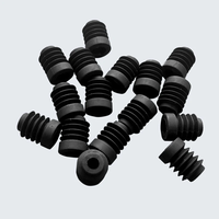Bouchon en caoutchouc pour tube haute température avec trous, bouchon à petits trous, bouchons coniques transparents, bouchons en silicone pour trous