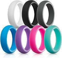 Bague de mariage en silicone de haute qualité LYFLUCKY, couleur personnalisée