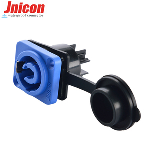 Jnicon konektor Powercon 4P steker pria daya Speaker LED XLR konektor laki-laki panjang kustom rumah plastik - Product Image 6