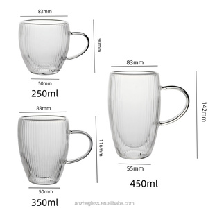 แก้วกาแฟ<span class=keywords><strong>ท</strong></span>ำมือสองชั้นลายเส้นแนวตั้ง <span class=keywords><strong>ราคา</strong></span>ขายส่ง สำหรับใช้ในบ้านและสำนักงาน - Product Image 2