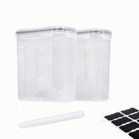 Conteneur de stockage de nourriture, de riz et de céréales de grande taille de 4 L sans BPA avec couvercles, boîtes et bacs de rangement en plastique PP multifonctionnels OEM rectangulaires