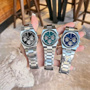 X-GEQCK <span class=keywords><strong>Orologio</strong></span> al Quarzo di Lusso da Uomo Impermeabile Luminoso <span class=keywords><strong>Cronografo</strong></span> in Acciaio Inossidabile - Product Image 3