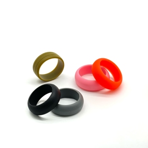 Bague de mariage en caoutchouc unisexe design créatif bague en <span class=keywords><strong>silicone</strong></span> à la mode pour une utilisation unisexe service de traitement de moulage étanchéité - Product Image 5