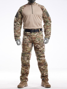 Fábrica OEM Pro Rana Hombres <span class=keywords><strong>Ropa</strong></span> informal táctica <span class=keywords><strong>Ropa</strong></span> táctica G2 Tan Camo Uniformes Rana Traje Camisa - Product Image 2