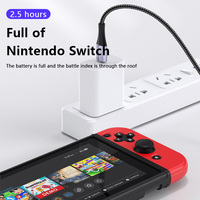 Cable de Carga Rápida USB-C a Tipo-C de 100W con Luz LED para Computadora IOS, Impresora, Teléfono Móvil y Banco de Energía