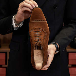 Chaussures Oxford rétro personnalisées 2026 : Chaussures en cuir et daim respirantes de luxe pour hommes, fabriquées à la main - Product Image 6