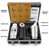 Kit de réparation et de restauration professionnel pour phares automobiles : Polissage, revêtement, chauffage, vaporisation et nettoyage