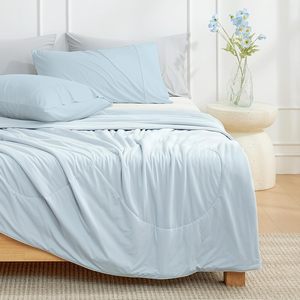 90% Nylon 10% Spandex Làm Mát Chăn Cho Một Ấm Cúng Gia Đình Haven Tùy Chỉnh Vải <span class=keywords><strong>Comforter</strong></span> Bộ Đôi Đầy Đủ Nữ Hoàng Vua Kích Thước - Product Image 2
