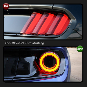 Nouveau kit de conversion de feux arrière de style Ferrari pour Mustang GT 2015-2023, feux arrière circulaires séquentiels, assemblage de feux arrière, 1 an - Product Image 2