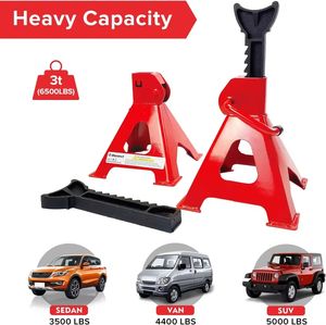 Cavalletti di Sostegno da 3 Tonnellate Strumenti ad Altezza Regolabile <span class=keywords><strong>per</strong></span> <span class=keywords><strong>Auto</strong></span> e Camion - Product Image 3