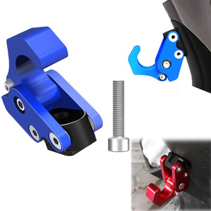 Crochet de fixation avant pliable en aluminium CNC pour casque de moto Motorola, compatible scooter et vélo électrique, ajustement universel, bleu, rouge, noir - Product Image 1