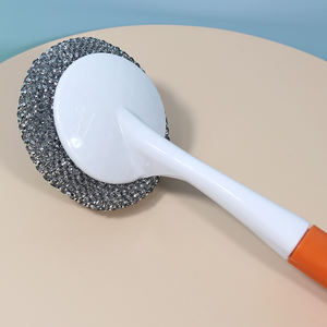 Spazzola per Pulizia Piatti e Stoviglie con Testa in Acciaio, Rimuove Avanzi di Cibo, Utensile da Cucina a Meno di Un Dollaro - Product Image 6