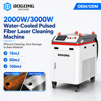 Machine de décapage de peinture au laser 3000W 2000W pulsée pour le décapage de revêtements époxy épais, de poudre et de primaire riche en zinc sur l'acier et l'aluminium