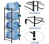 3 5-stufige, freistehende, nicht zusammenklappbare Metall-Wasserflaschenhalter für 5-Gallonen-Flaschen, abnehmbarer Flaschenhalter, multifunktionaler Organizer zur Aufbewahrung