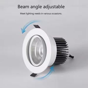 Focos de luz LED de techo COB ajustables de ángulo <span class=keywords><strong>regulable</strong></span> con luz empotrada moderna 5W 7W 9W para interiores con rotación en el AC85-265V - Product Image 2