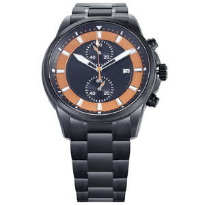 Montre à quartz de luxe YM91 avec logo personnalisé, design de créateur, 40 mm, cristal saphir, acier inoxydable, résistante à l'eau, analogique vintage - Product Image 2