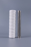 Cartouche filtrante en coton PP enroulé SANBEA de 10 pouces, haute capacité d'absorption des impuretés, élément filtrant pour sédiments et eau