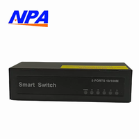 Switch Ethernet de bureau métallique empilable 5 ports 10/100 Mbps avec QoS, Plug & Play pour la maison, le bureau et les caméras IP, capacité de commutation 1,0 Gbit/s, en stock