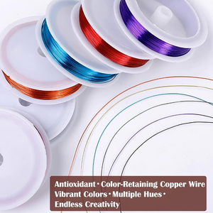 10 Rotoli di Filo per Gioielli da 230 Piedi per Creazione di Gioielli, Filo per Bigiotteria e Artigianato Calibro 18, 20, 22, 24, 26 - Product Image 6