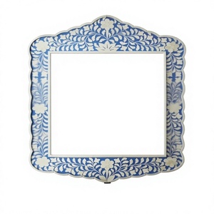 Arch Shaped Wooden Wall <b>Mirror</b> With Decorative Bohemian Frame Design Framed Edge Working For Home Decor - Product Image 6