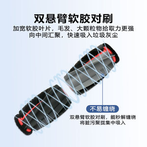 Cepillo principal para robot aspirador Eufy, cepillo de doble rodillo de 75 mm para E28 Omni E25 Omni, recogida de pelo de mascotas, uso doméstico - Product Image 5