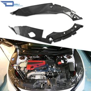 Cubierta de Panel Lateral de Fibra de Carbono para el Compartimento del Motor del Honda Civic R FK8 2017 - Product Image 1
