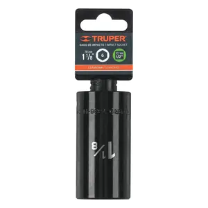 Clé à douille à chocs longue BOX 6 de 1-1/8 po, 6 points, entraînement 1/2 po, TRUPER - Product Image 2
