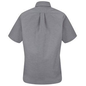 <span class=keywords><strong>Chemises</strong></span> de travail formelles pour <span class=keywords><strong>femmes</strong></span>, en popeline de coton uni, anti-froissement, ajustées, boutonnées sur le devant, manches courtes, pour l'été - Product Image 5