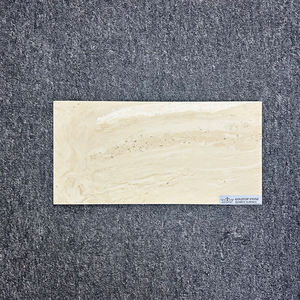 Comptoir en surface solide TMZ pour salle de bain et cuisine modernes, 6040, travertin romain, quartz Calacatta, poli, grande dalle, design 3D - Product Image 5