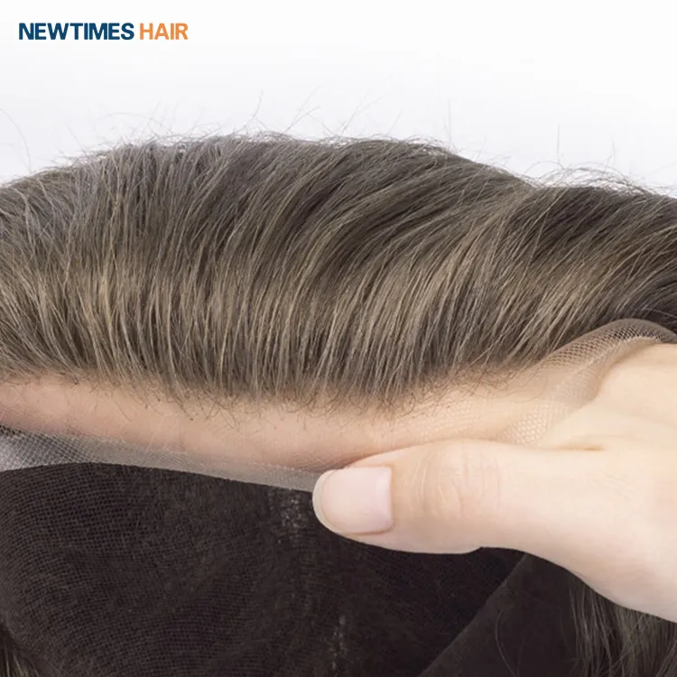 HOLLYWOOD de encaje francés de reemplazo de cabello sistema tupé para Hombres Nuevos tiempos pelo
