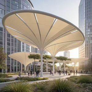 Ngoài trời quy mô lớn pvdf/PTFE dù để che nắng cho công viên gazebo căng màng cho khách sạn nhà để xe trường học kiến trúc cảnh quan - Product Image 3