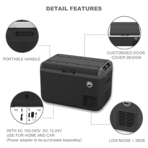 Congélateur portable 40L 12 volts, réfrigérateur de voiture, mini réfrigérateurs, réfrigérateur à compresseur 12v - Product Image 6