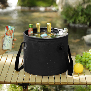 Cubo Plegable Impermeable de PVC para Acampar y Pescar al Aire Libre, Bolsa de Agua Portátil para Senderismo y <span class=keywords><strong>Ducha</strong></span> en Todas las Estaciones - Product Image 1