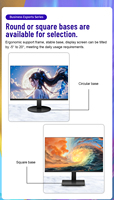 Plein nouveau 23.8 pouces 1920x1080 FHD 75Hz 100Hz 165Hz sans cadre IPS/TN LCD moniteur de jeu DP 90% SRGB bureau incurvé garantie de 3 ans