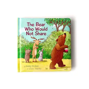 The Bear Who Would Not Share Stories Hardcover Book Best Christmas Gift For Kids Board Book Customized Children Book For Baby