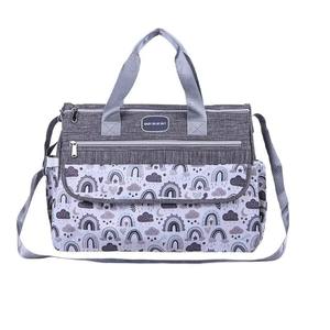 Bolsa de pañales para bebé Baby Blue Sky, bolsa de maternidad impermeable de tela Oxford de gran capacidad con cambiador para uso de mamá - Product Image 5