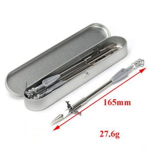 165mm de alta calidad de tiro con arco de acero inoxidable tiburón con cola dardo de pesca a Honda dardo arco pescado flechas - Product Image 1