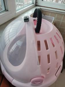 Innovatives Tragbares Rundes Katzenbett mit Abnehmbarem Waschbarem Kissen und Komfortablem Tragegriff für Reisen Innen und Draußen - Product Image 4