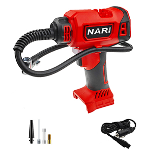 Pompe à air portative 21V pour batterie MWK M18, compresseur rouge, pompe à pneus de voiture électrique, outil industriel multifonctionnel - Product Image 2