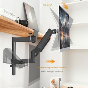Supporto per Monitor One Mu San <span class=keywords><strong>Fen</strong></span> <span class=keywords><strong>Di</strong></span>, Braccio Meccanico Senza Foratura, Montaggio Invertito per Schermo Singolo, Sospensione High-Tech - Product Image 4